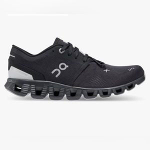 On Running Cloud x 3 women’s general training shoe in black. Size 10.5. Like new